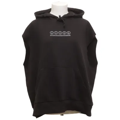 Korte mouwen capuchon sweater (Zwart) van Collusion Katoen, Polyester
