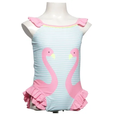 Badpak (Wit, Blauw, Roze) van Pusblu Elastaan, Polyester