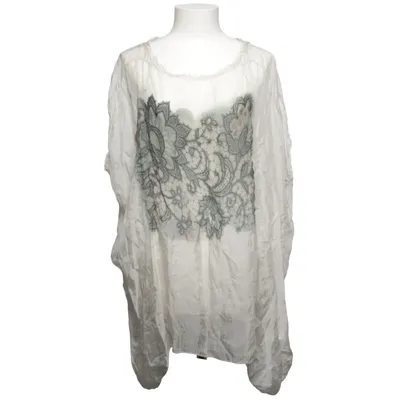 Top (Wit, Zwart) van OOTD Elastaan, Zijde, Viscose