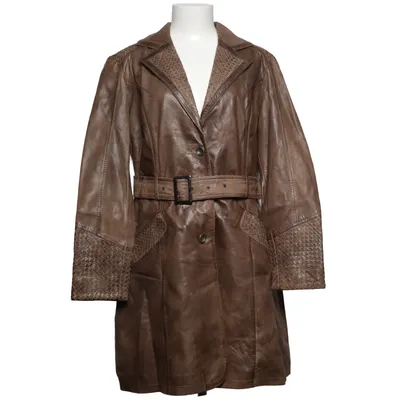 Ledermantel (Braun) von Ashley Brooke Leder, Polyester