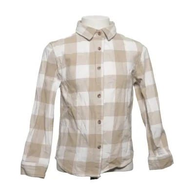Flanellen overhemd (Beige, Wit) van Primark Katoen