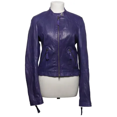 Lederjacke (Lila) von Claudia Sträter Leder, Polyester