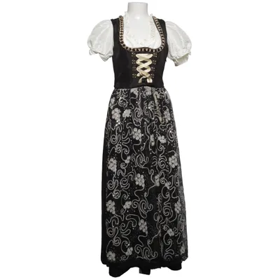 Dirndl (Svart, Vit) från Country Line Bomull, Polyamid, Polyester