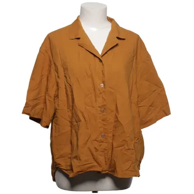 Short sleeve shirt (Brown) from Uniqlo Cotton, Linen, Viscose
