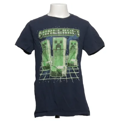 T-shirt (Bleu, Multicolore) de Minecraft Coton