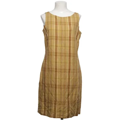 Dress (Brown, Beige) from Casual Corner Acetate, Linen, Viscose