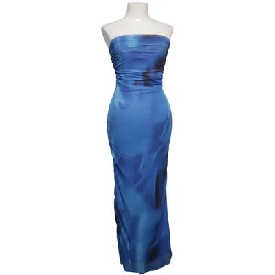 Maxi dress (Blue, Black) from Shein Elastane, Polyester