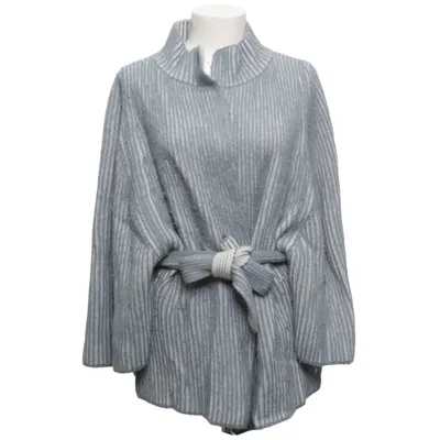 Cardigan (Grijs, Wit) van Delicatelove Kasjmier, Polyamide, Viscose, Wol