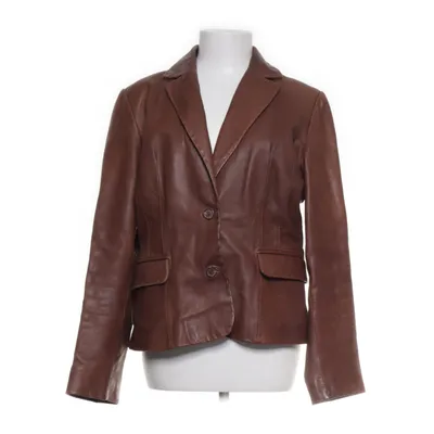 Leather blazer (Brown) from Saki Leather, Polyester