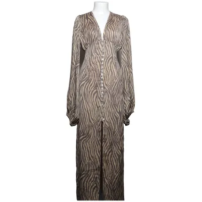 Långklänning (Brun, Beige) från Adoore Polyester