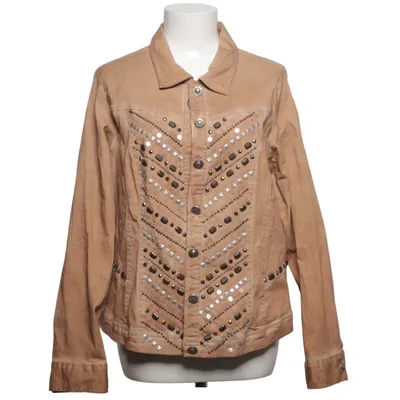 Denim jacket (Beige) from Body Needs Cotton, Elastane