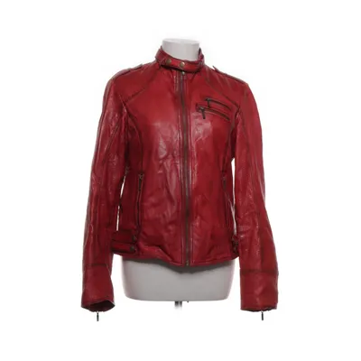Leather jacket (Red) from Jilani Collection Leather, Polyester