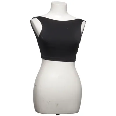 Crop top (Svart) från Bershka Elastan, Polyamid