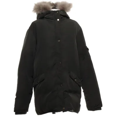 Vinterjakke (Grøn, Beige) fra Cyrillus Dun, Fjer, Pels, Polyester
