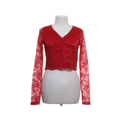 Crop top (Rood) van FB Sister Elastaan, Polyamide, Polyester