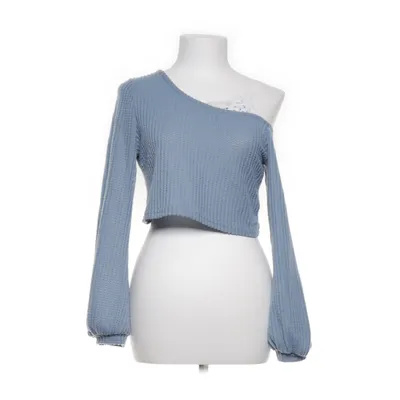 Crop top (Blauw) van Romwe Elastaan, Polyester