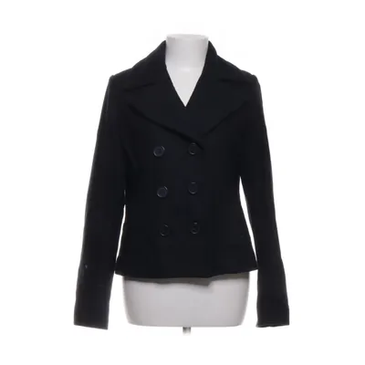 Pea coat (Black) from Flash Woman Viscose, Wool