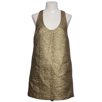Klänning (Guldfärgad) från H&M Edition Metallfiber, Polyester, Viskos