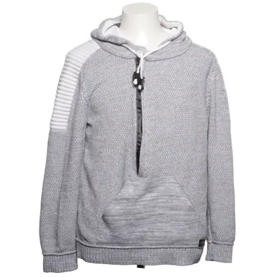 Hoodie (Gray, White) from Rusty Neal Acrylic, Cotton