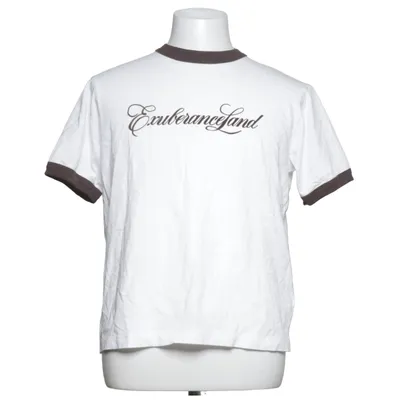 T-shirt (Wit, Bruin) van Zara Katoen