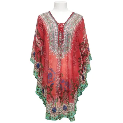 Kaftan (Röd, Grön, Flerfärgad) från OPL Collection Polyester