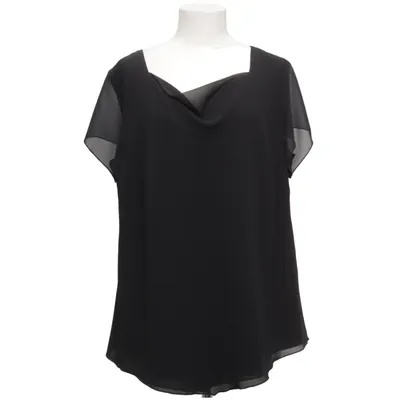 Top (Kirsten Krogh Design 44711 - sort selskabsbluse) fra Kirsten Krog Design Acetat, Polyester