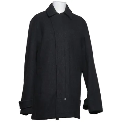 Manteau (Gris) de Blanc Nylon, Polyester, Laine
