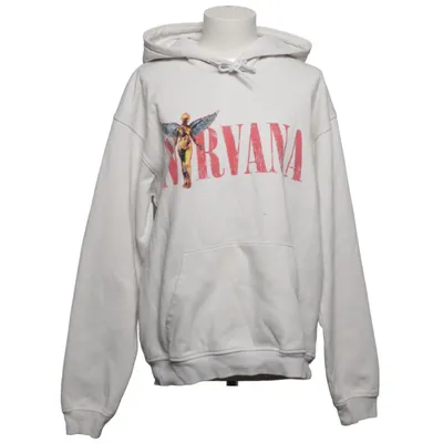 Sweat à capuche (Blanc) de Nirvana Coton, Polyester recyclé