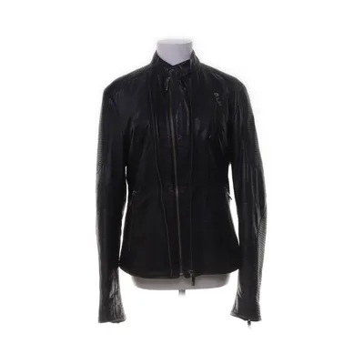Leren jack (Zwart, Meerkleurig) van Dirk Bikkembergs Leer, Viscose