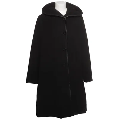 Coat (Black) from Hettemarks Cashmere, Polyamide, Polyester, Wool