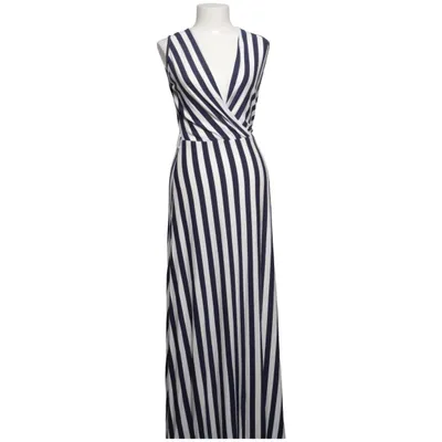 Maxi jurk (Blauw, Wit) van Melitea