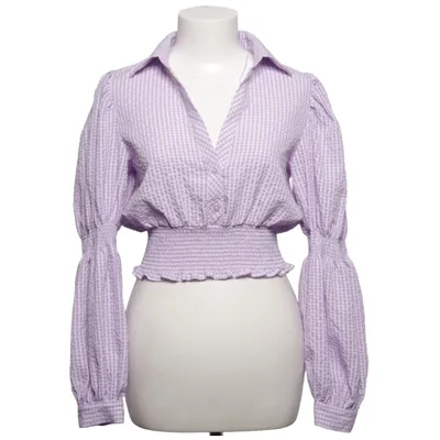 Crop top (Lila, Vit) från Zara Polyester
