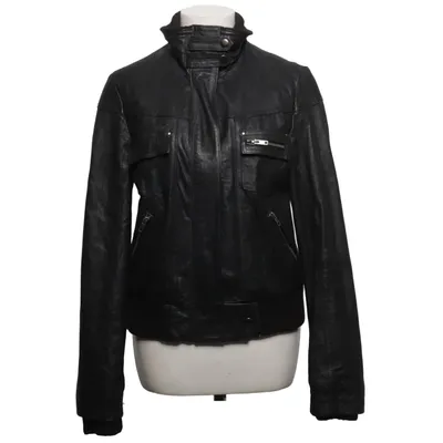 Veste en cuir (Noir) de JSFN by Ellos Cuir, Polyester
