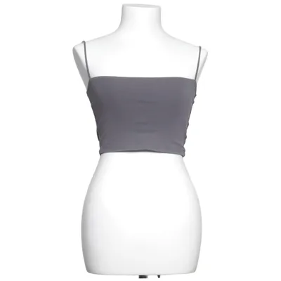 Crop top (Grå) fra LXA Bomuld, Elastan