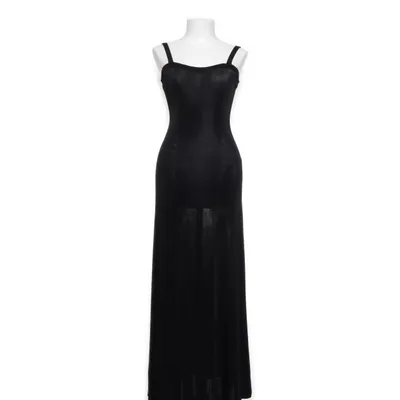 Långklänning (Svart) från Golden Line Elastan, Polyester