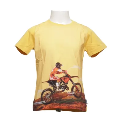 T-shirt (Yellow, Multicolored) from Haba Cotton