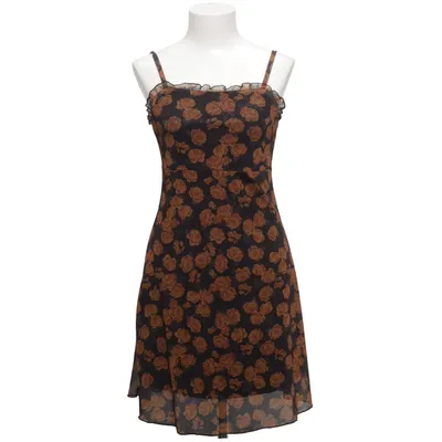 Jurk (Zwart, Bruin) van Noisy May Elastaan, Gerecycled polyester