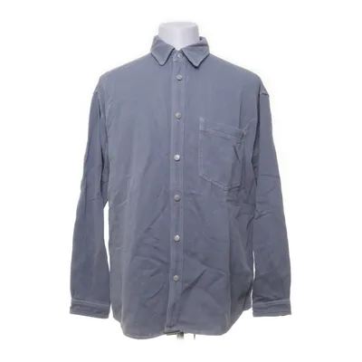 Denim blouse (Blauw) van Zara Katoen, Linnen