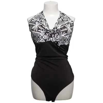Badpak (Zwart, Wit, Meerkleurig) van Janina Curved Elastaan, Polyester