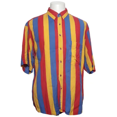 Chemise à manches courtes (Bleu, Rouge, Jaune) de Stone Viscose