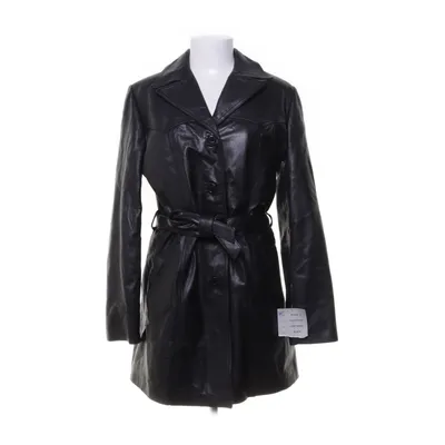 Leather coat (Black) from SAKI Leather Leather, Polyester