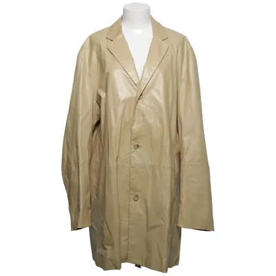 Leather coat (Beige) from Toni Gard