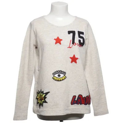 Sweatshirt (Beige, Multicolore) de Mrs. Foxworthy Coton, Lin, Polyester
