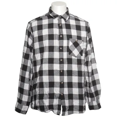 Flannel skjorte (Sort, Hvid) fra XMAIL Bomuld