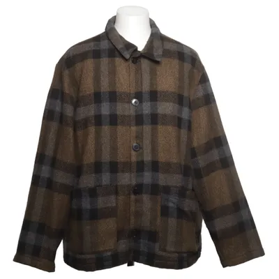 Skjortejakke (Brun, Grå, Sort) fra Urban Outfitters Akryl, Bomuld, Polyamid, Polyester, Viscose, Uld