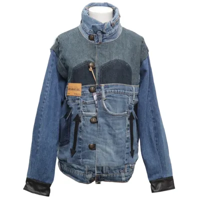 Denim jacket (Blue, Black) from Desigual Disney Cotton, Leather