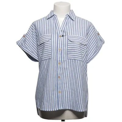 Chemise à manches courtes (Bleu, Blanc) de Isolde Coton, Polyester, Viscose