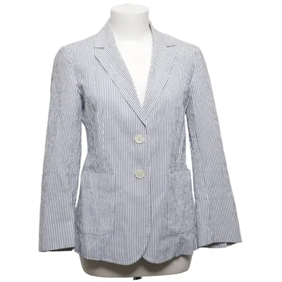 Blazer (Blauw, Wit) van Weekend MaxMara Katoen, Elastaan