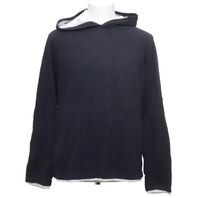 Sweat à capuche (Bleu, Blanc) de 04651/ Coton, Lin