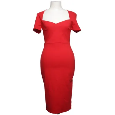 Jurk (Rood) van Just Me Elastaan, Polyamide, Polyester, Viscose